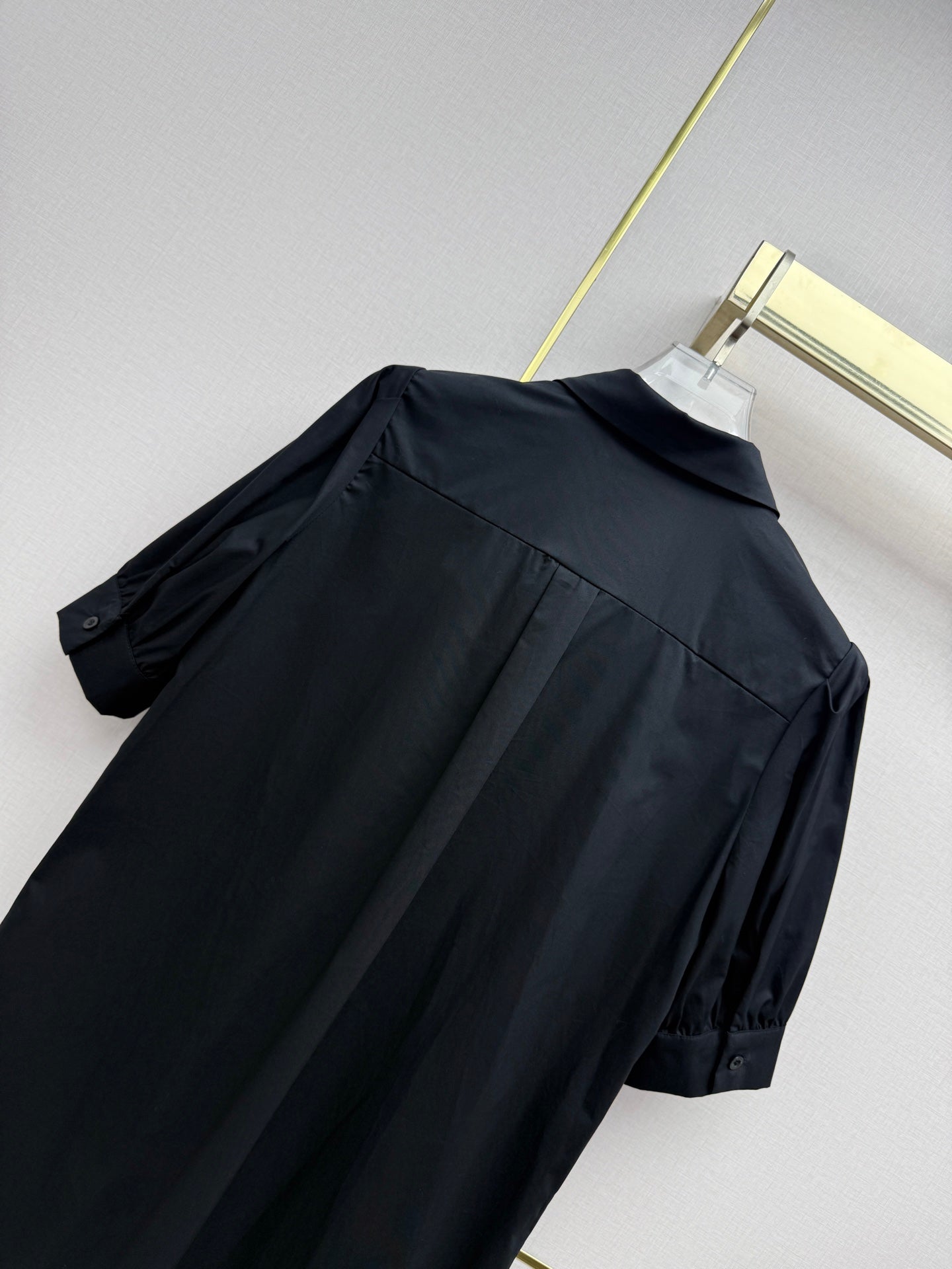 Prada 2026 Puff Sleeve Shirt Dress Cotton 396892