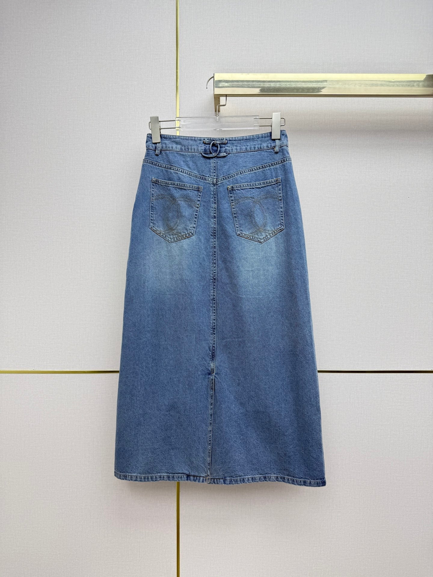 Chanel 2026 Denim Skirt Blue Cotton 389409
