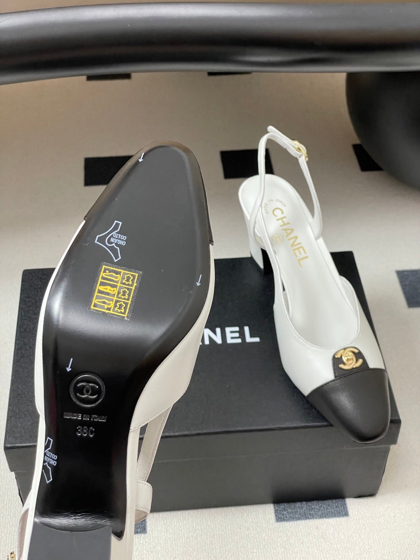 Chanel 25 Slingback 50mm Lambskin