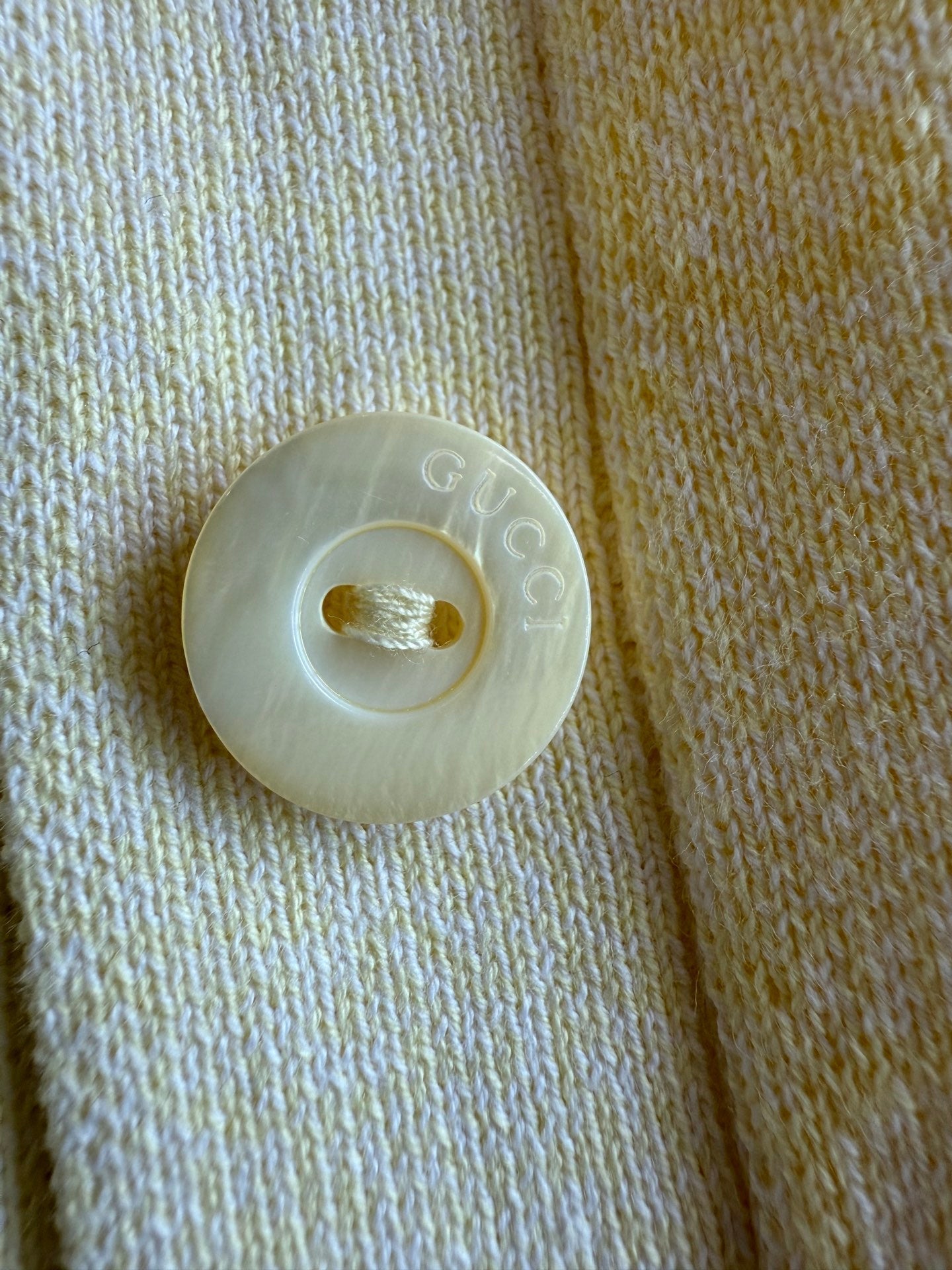 GG 25 Cardigan Light Yellow Wool 0031