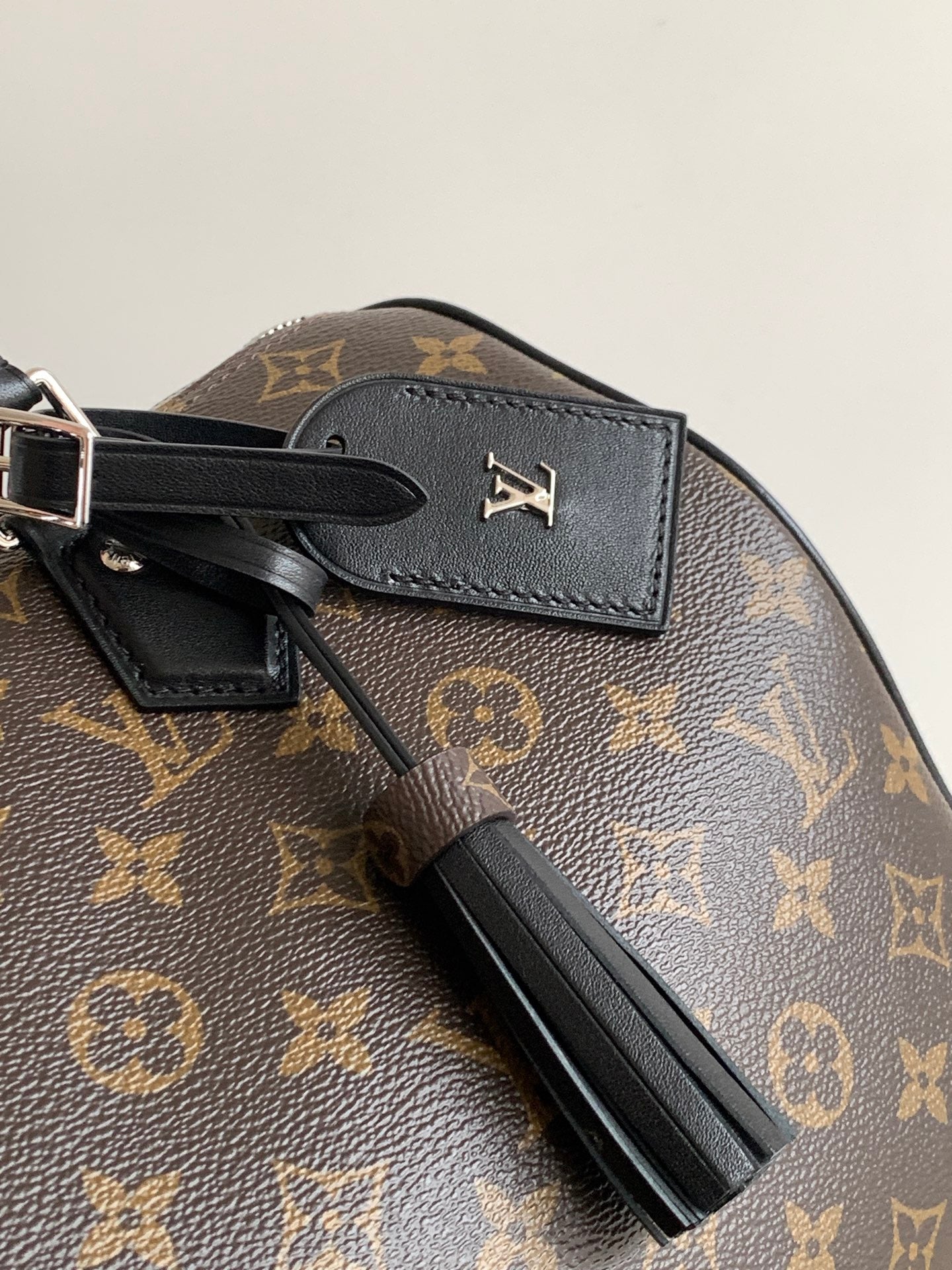 LV 2026 Speedy Soft Bag 30cm Brown Black Canvas Cowhide 364270