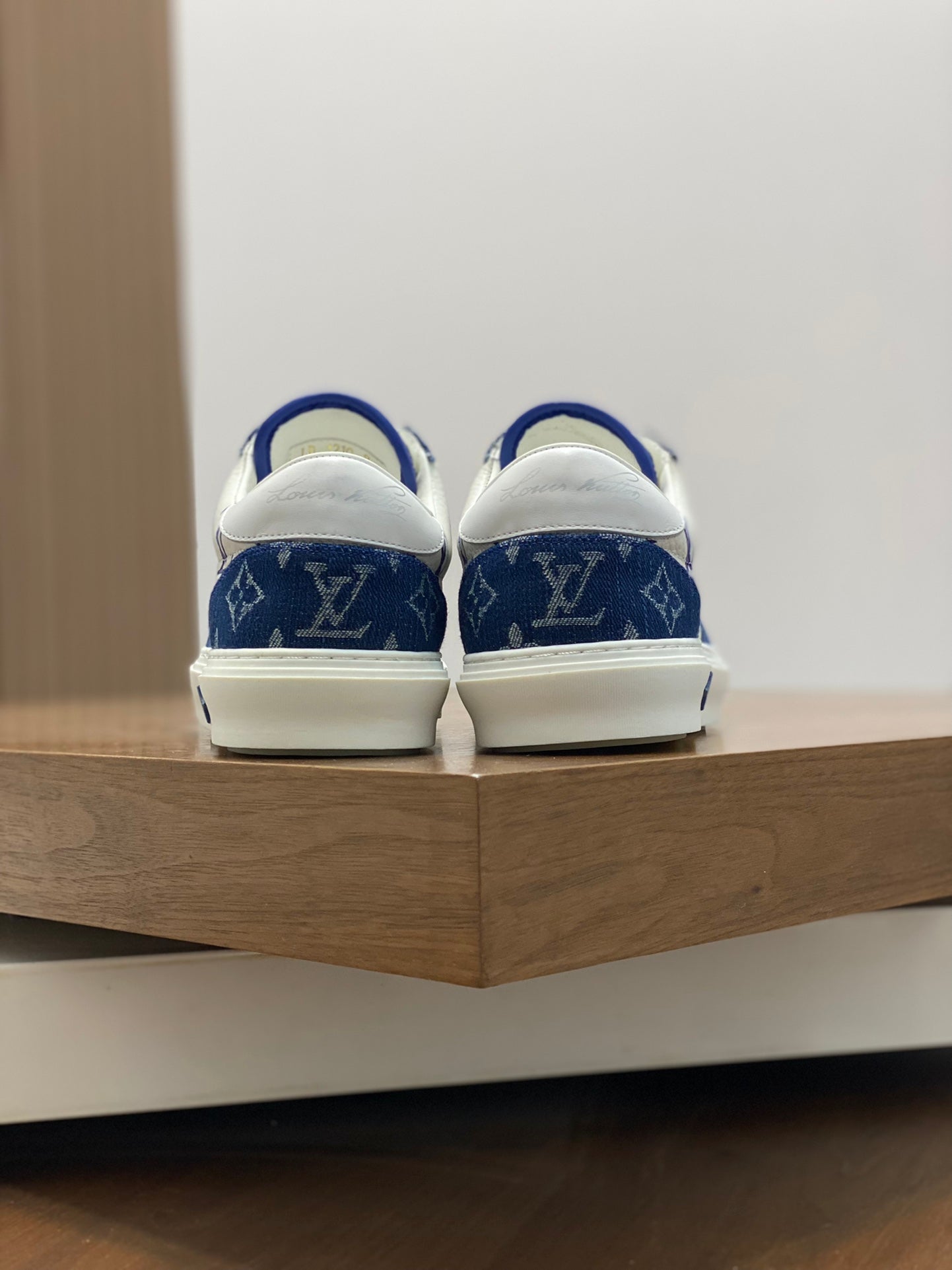 LV MONOGRAM BLUE AND WHITE SNEAKERS