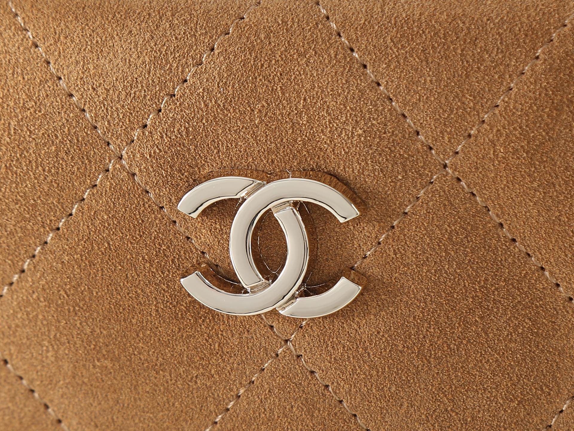 Chanel 2026 Large Bowling Bag 35.5cm Suede And Calfskin