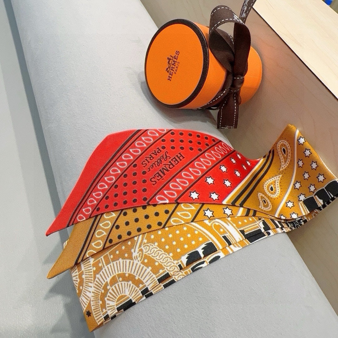 CC Slim Bandeau 120 CM In Colorful Silk Twill 287556