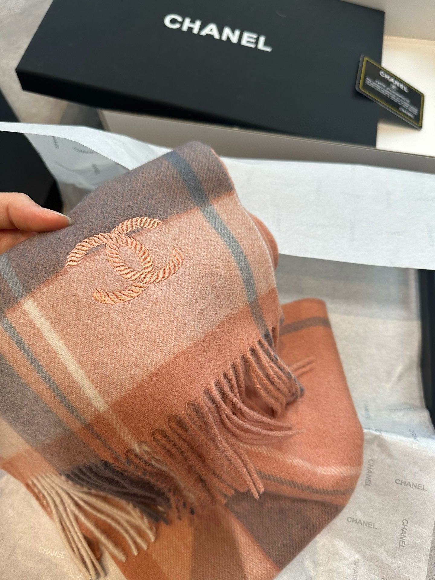 CC Scarf 180 CM In Colorful Cashmere 394481