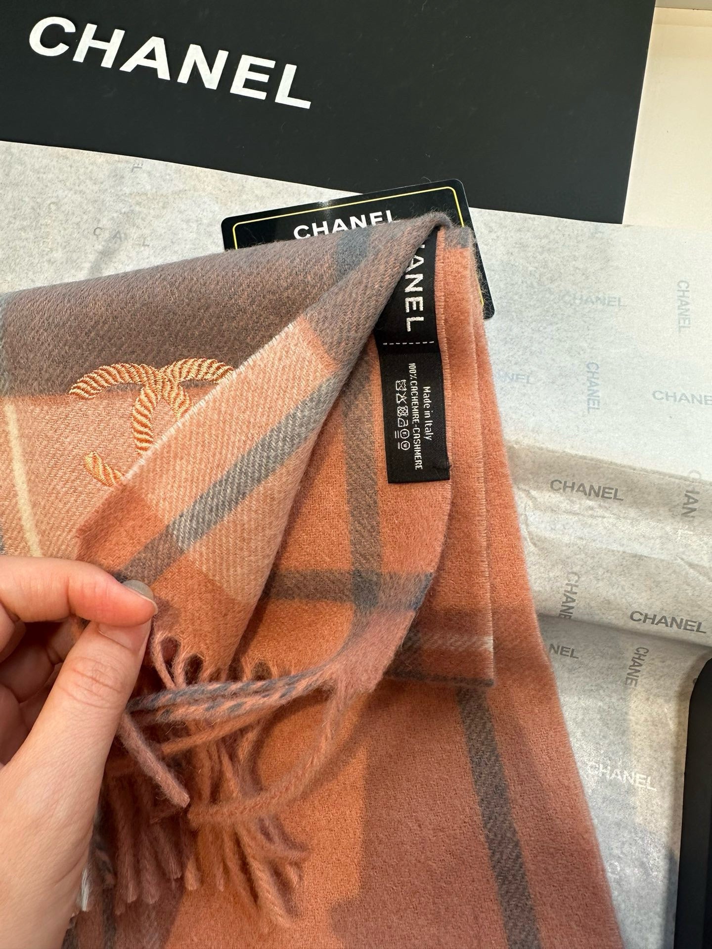 CC Scarf 180 CM In Colorful Cashmere 394481