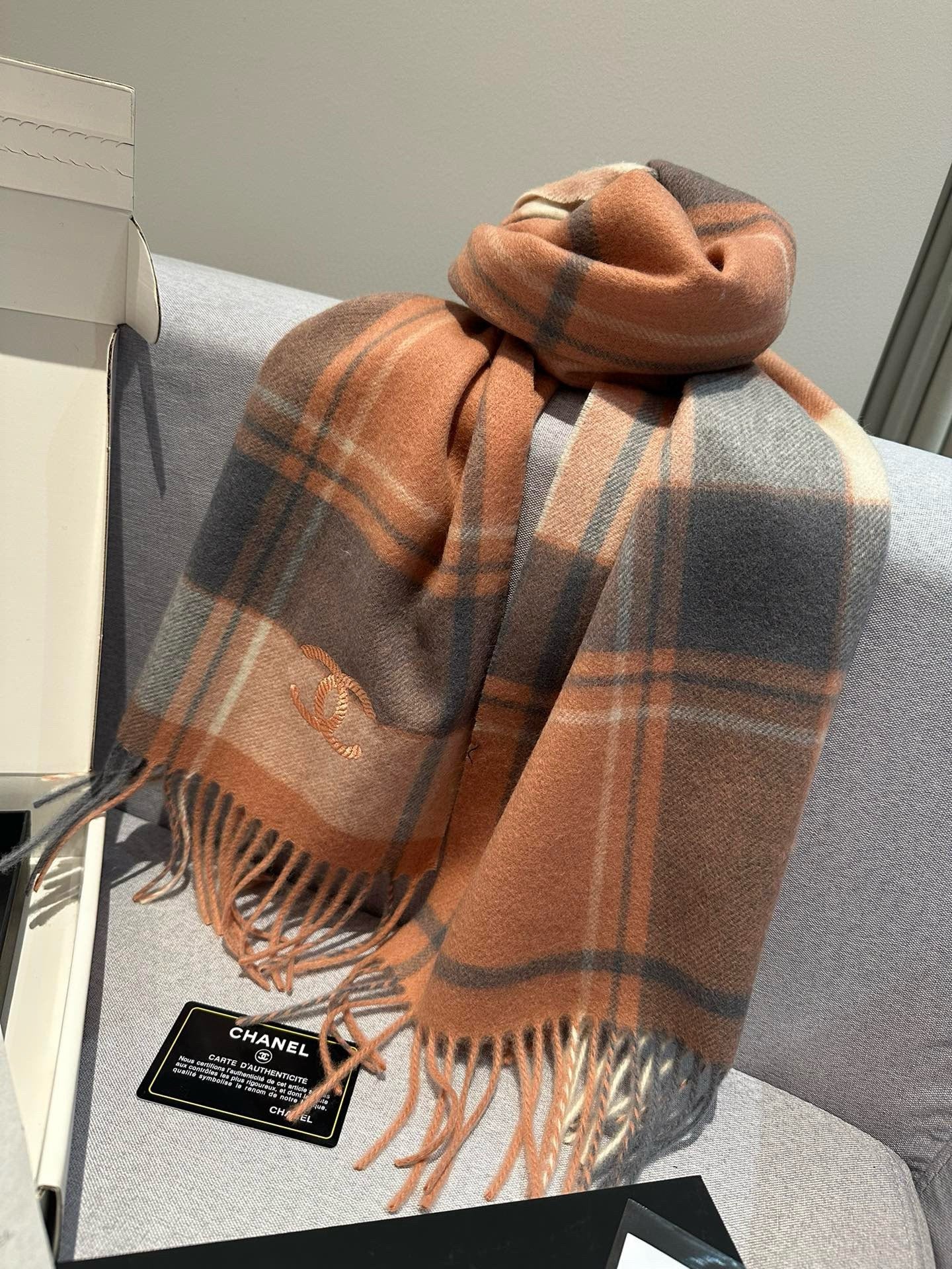 CC Scarf 180 CM In Colorful Cashmere 394481