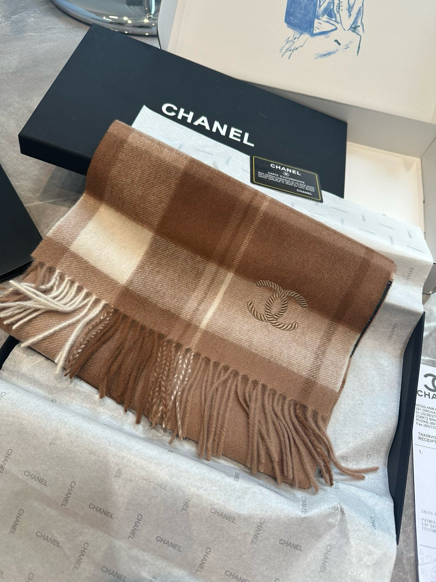 CC Scarf 180 CM In Colorful Cashmere 394482