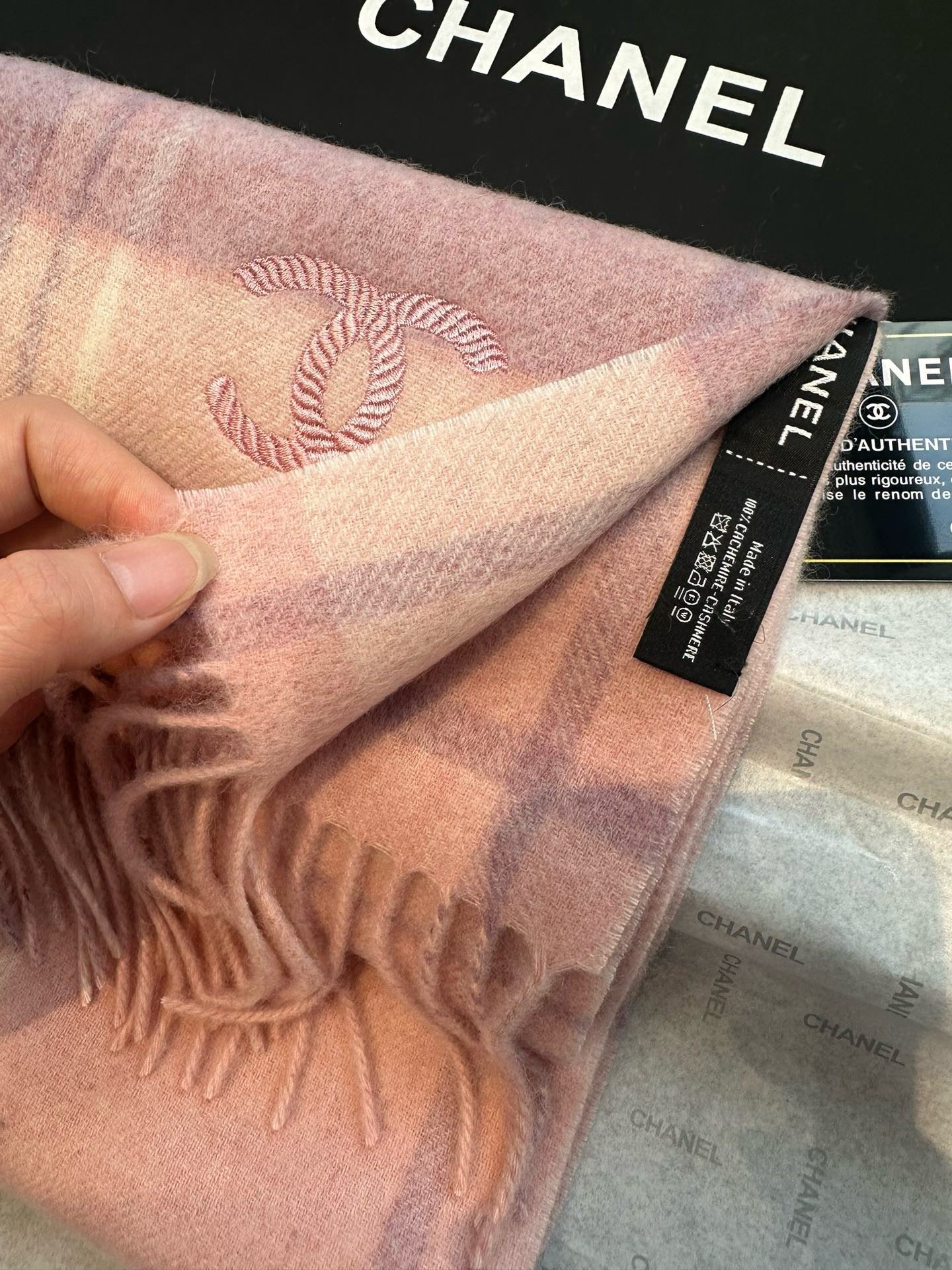 CC Scarf 180 CM In Colorful Cashmere 394483