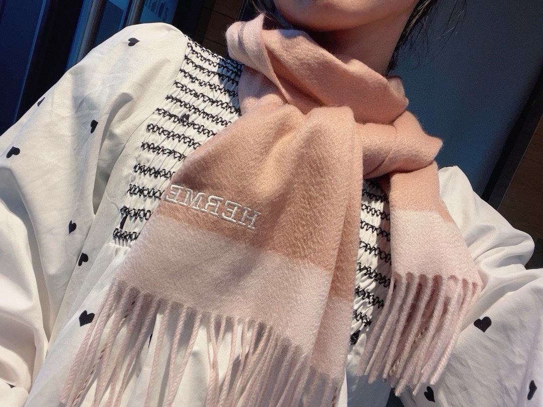 Scarf 180 CM In Pink Mix Light Pink Cashmere  398202