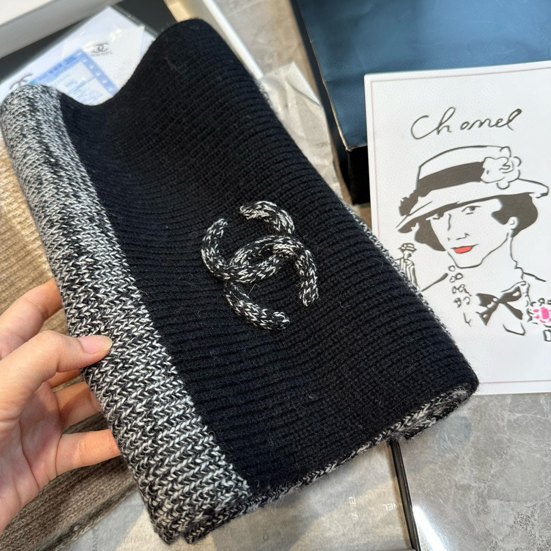 CC Scarf 200 CM In Black Cashmere 403783