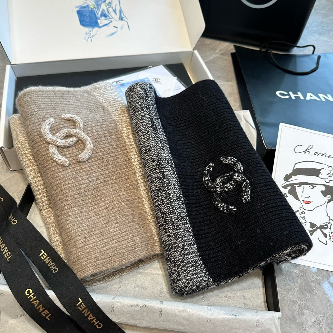 CC Scarf 200 CM In Black Cashmere 403783