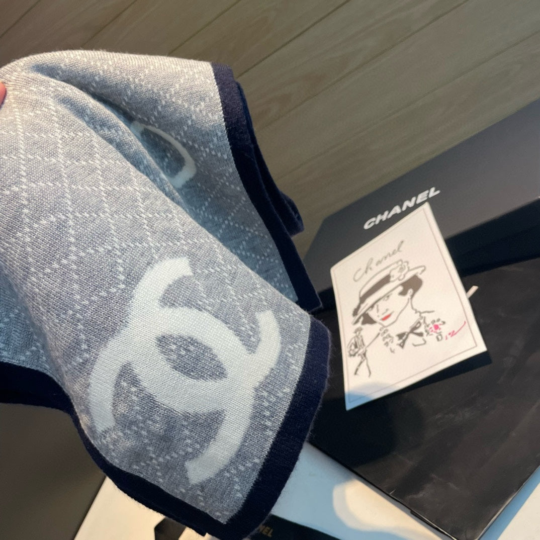 CC Scarf 180 CM In Grey Mix White Cashmere 419873