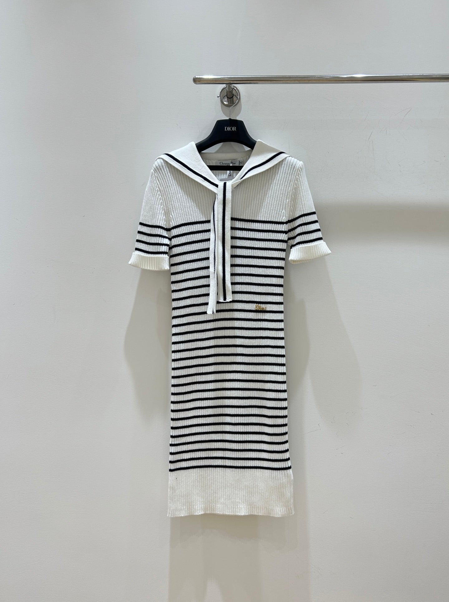 Dior 2026 Stripes Knit Dress Cotton 479365