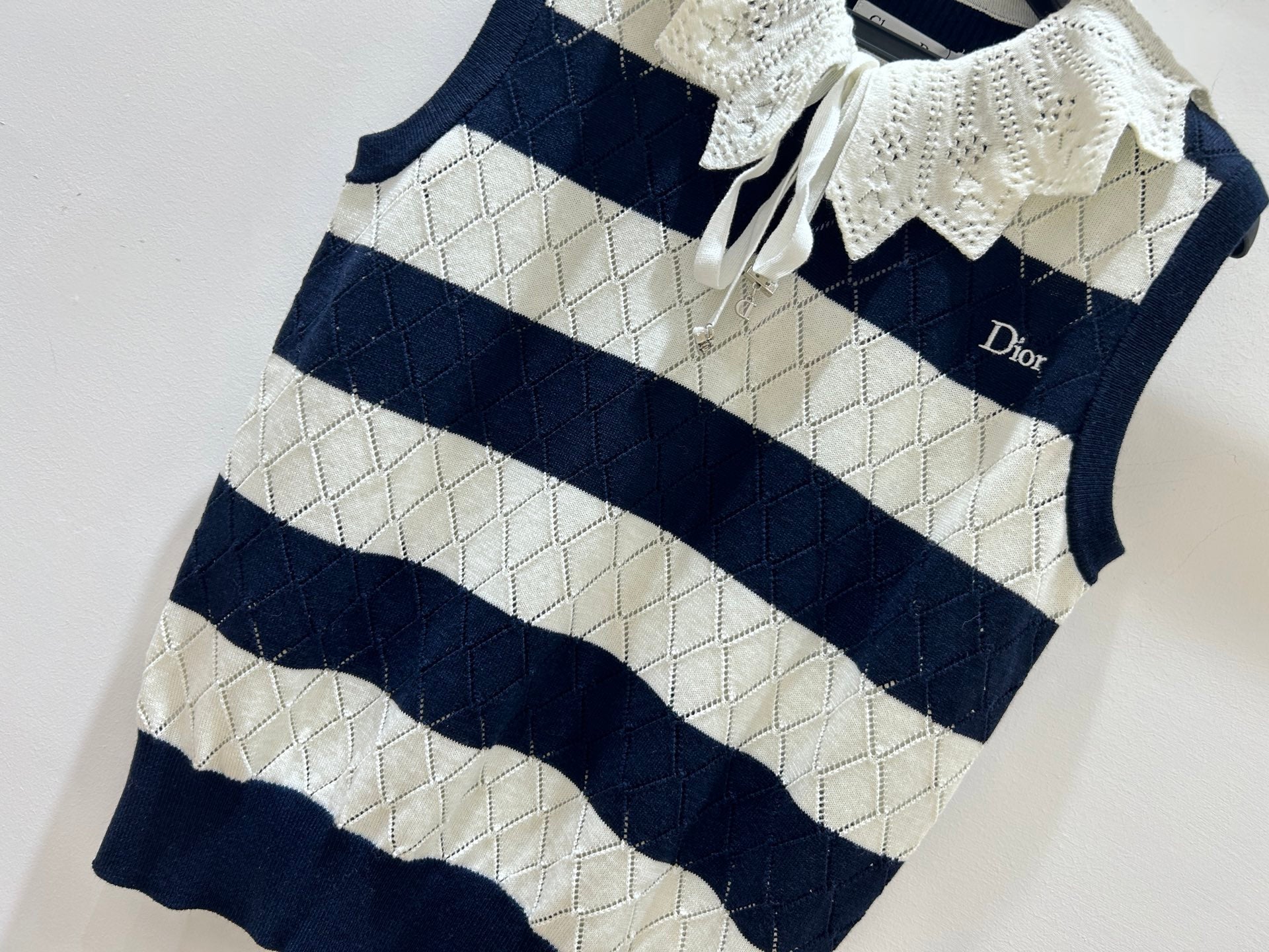 Dior 2026 Knit Vest Openwork Cashmere Wool 479369