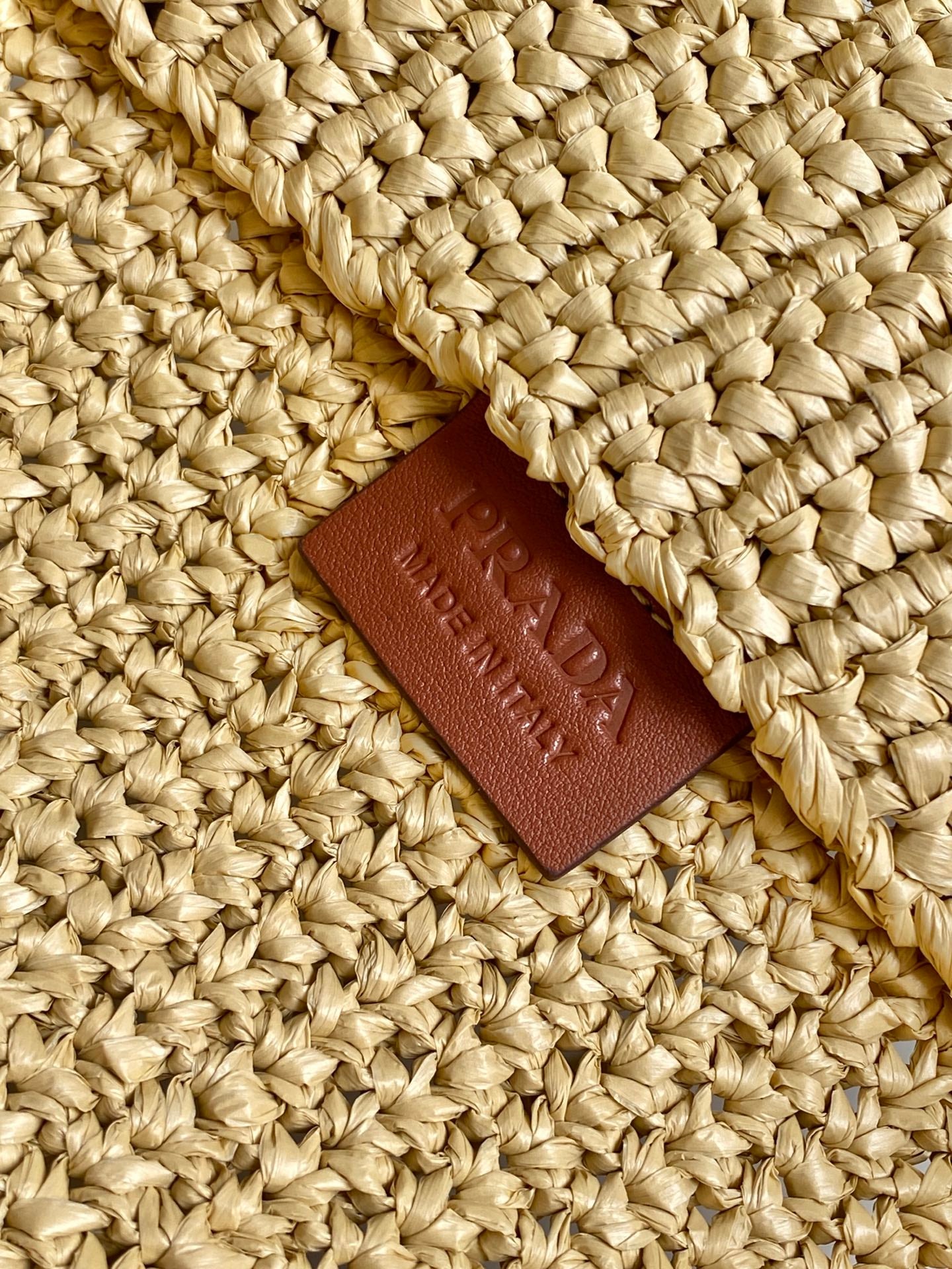 Prada 2026 Tote Bag 40cm Beige Woven