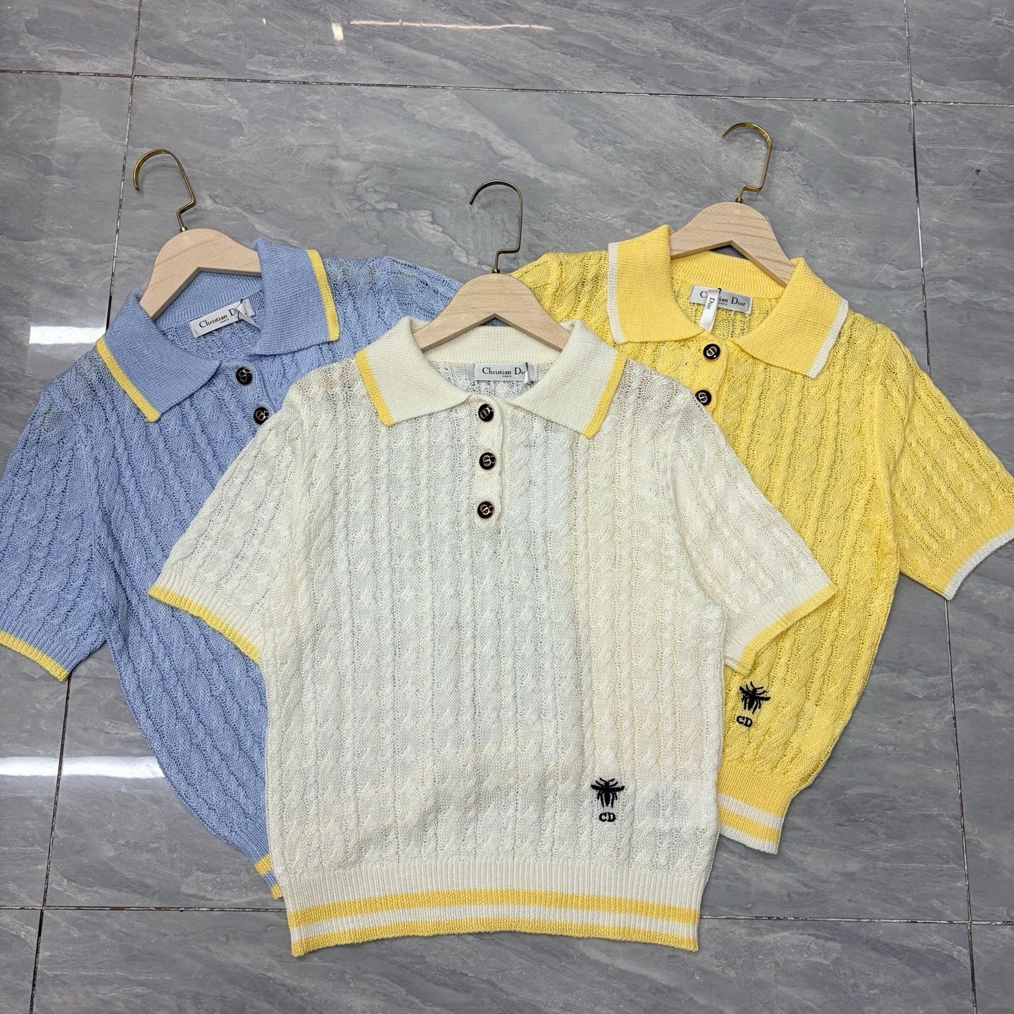 Dior 2026 Polo Collar Short-sleeved Shirt Cotton 341363