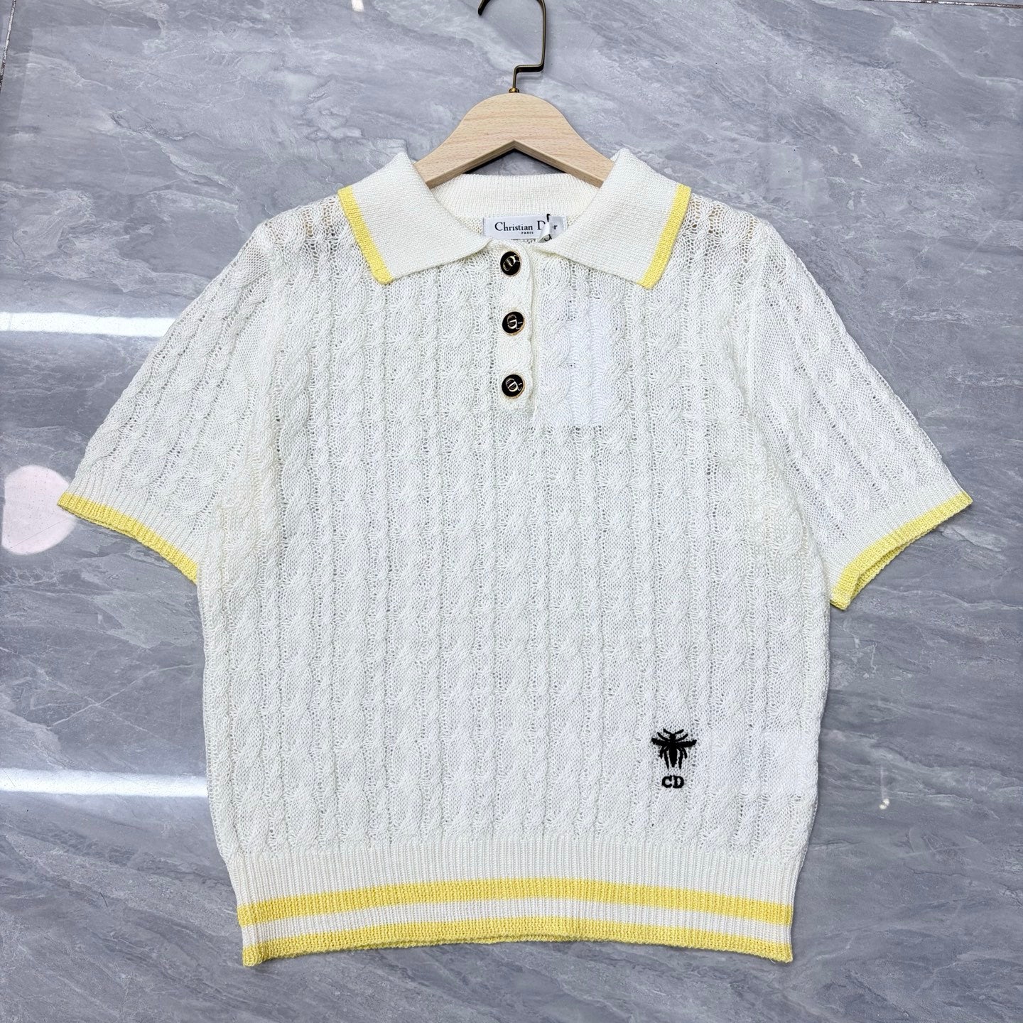 Dior 2026 Polo Collar Short-sleeved Shirt Cotton 341363
