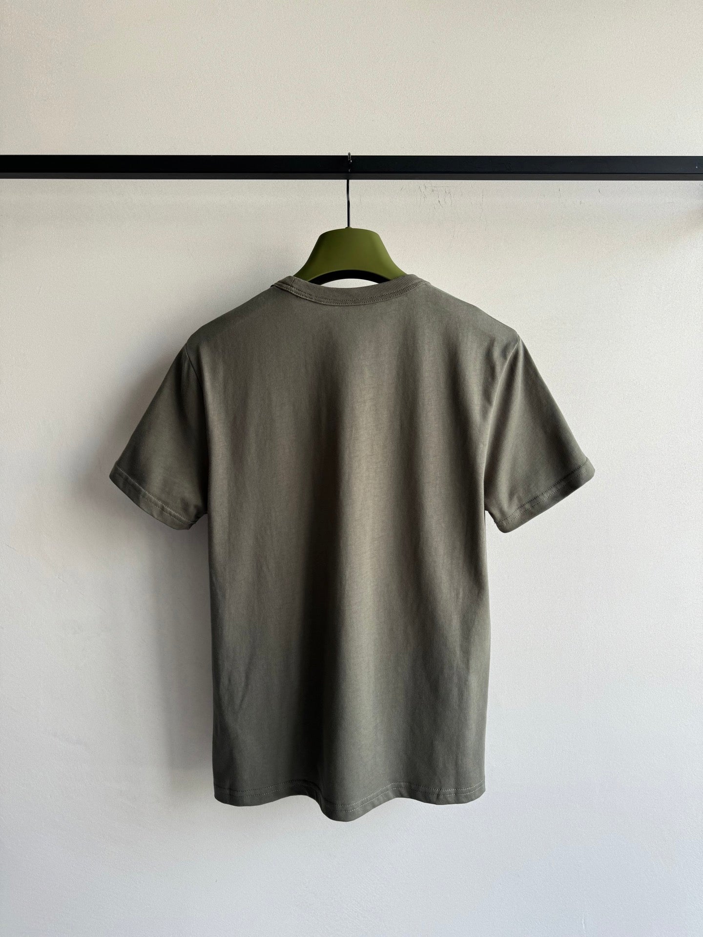 Gucci 2025 Embroidered Jersey T-shirt Dark Green Cotton