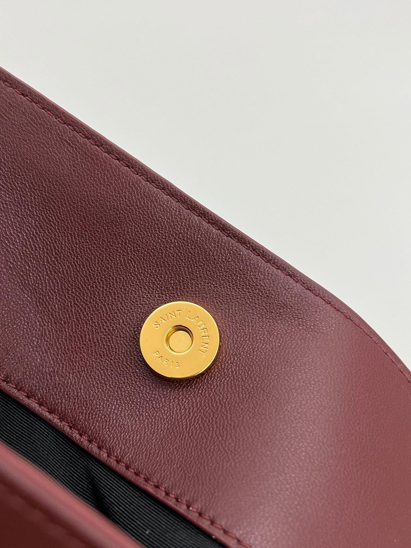 YSL 2025 Jamie Shopping Burgundy 29cm Lambskin