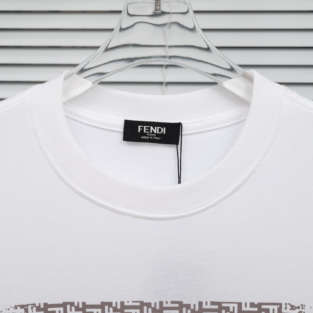 Fendi 2026 Men's Short Sleeved Shirt Cotton 828857