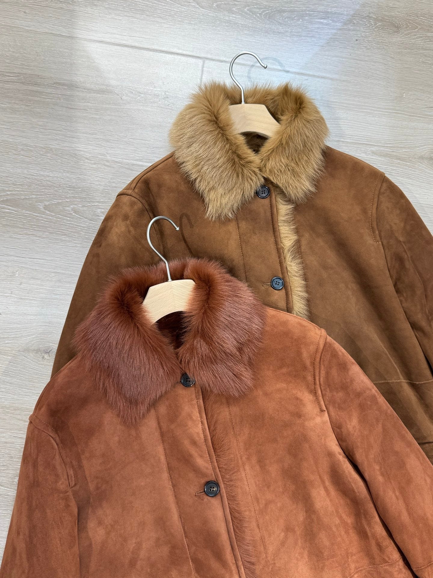 LP 25 Shearling Tuscan-Style Oversized Jacket Suede Fur 314290