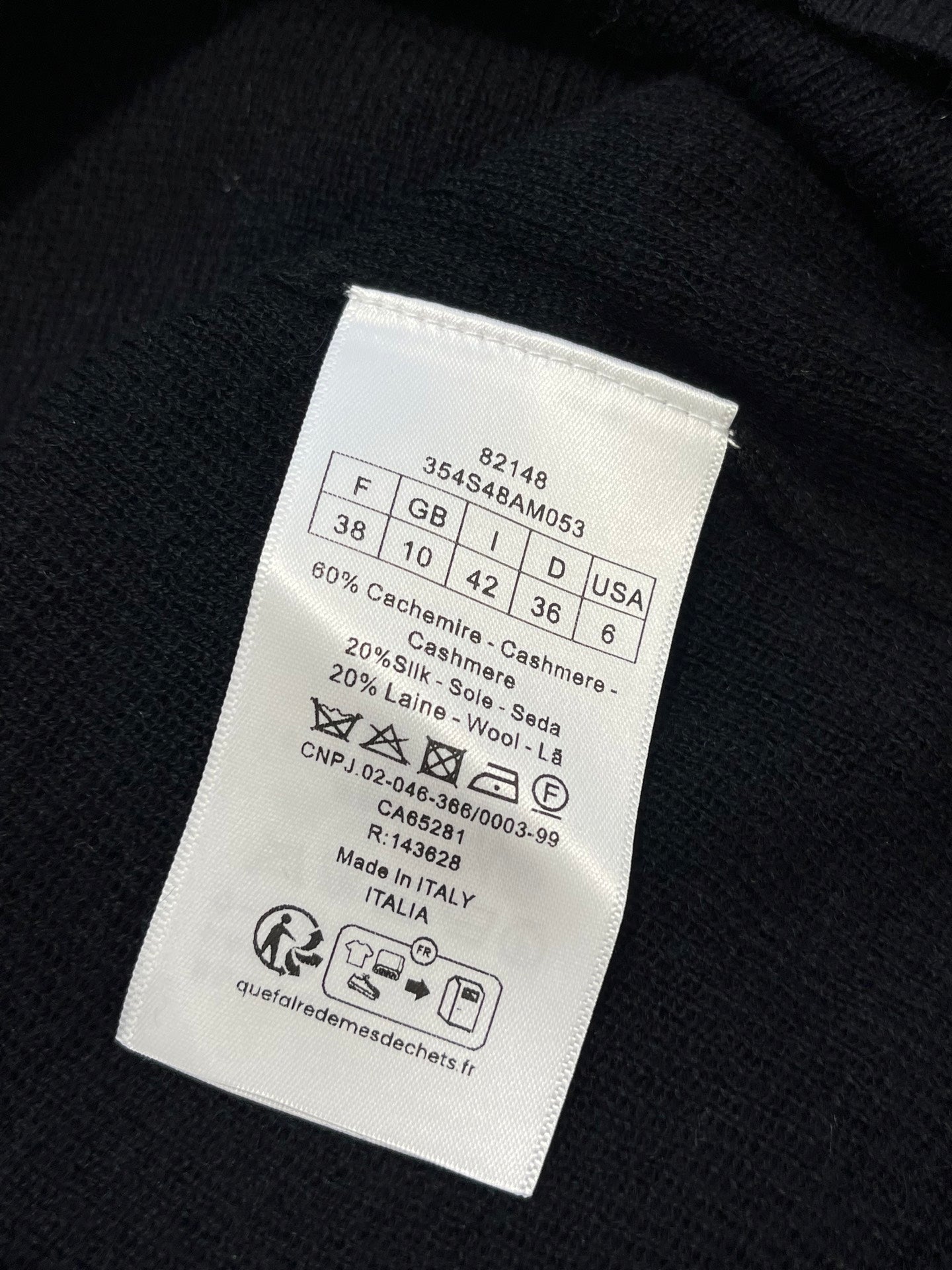 CD 25 Turtleneck Cashmere And Silk