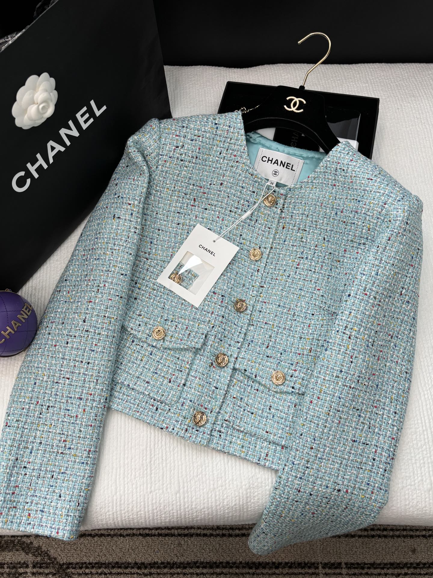 CC 25 Jacket Blue Pastel Wool 278696