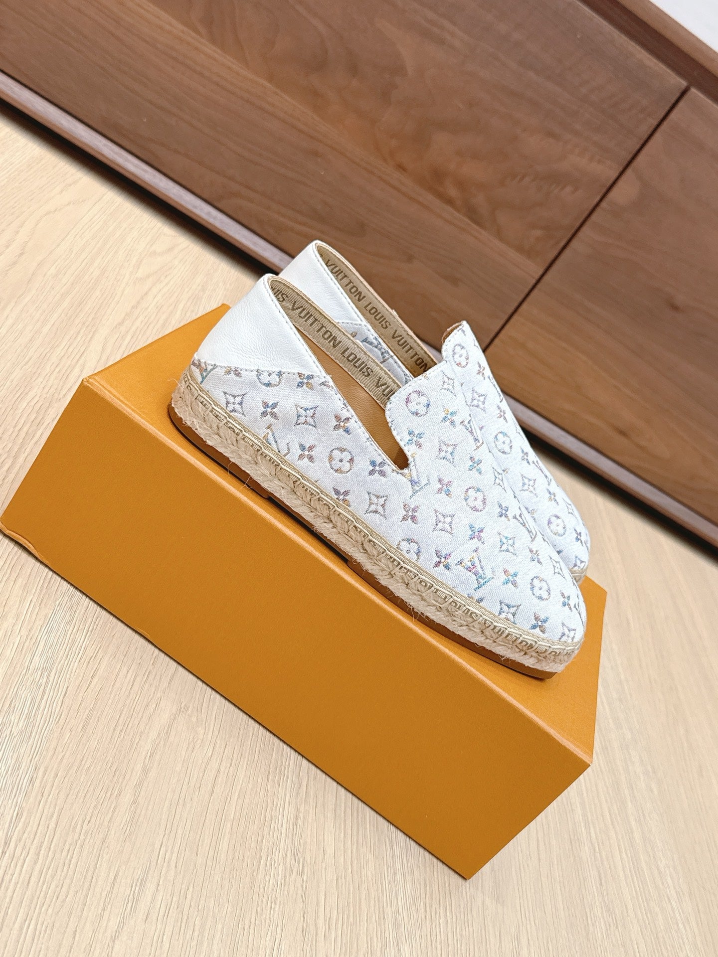 LV 26ss Loafers White Multicolor Monogram Canvas 656958