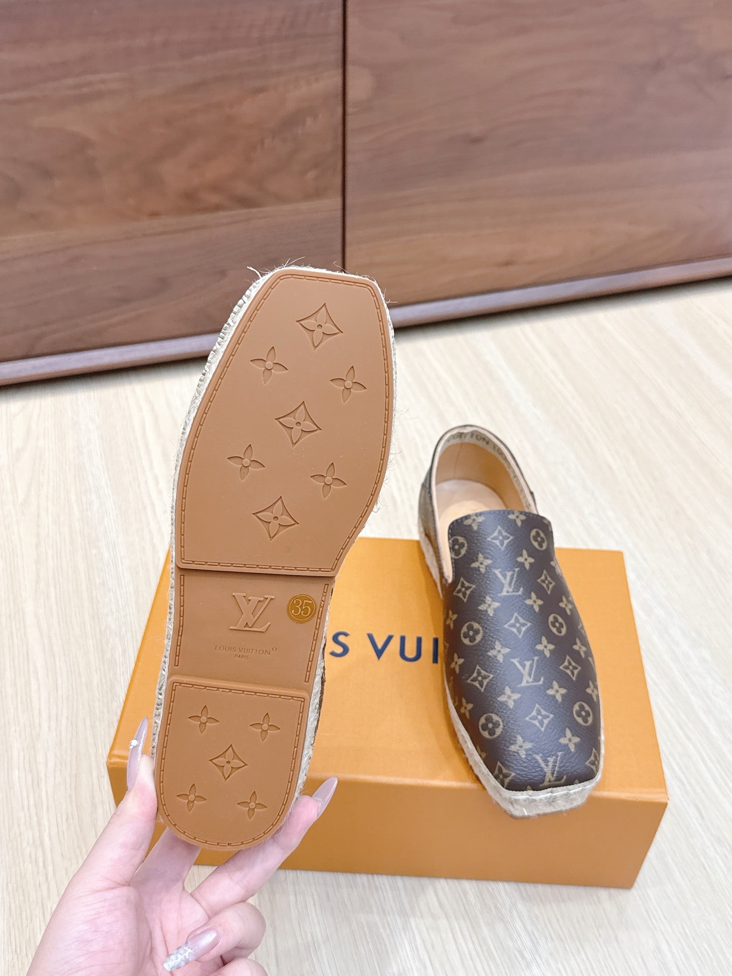 LV 26ss Loafers Brown Genuine Leather 656966