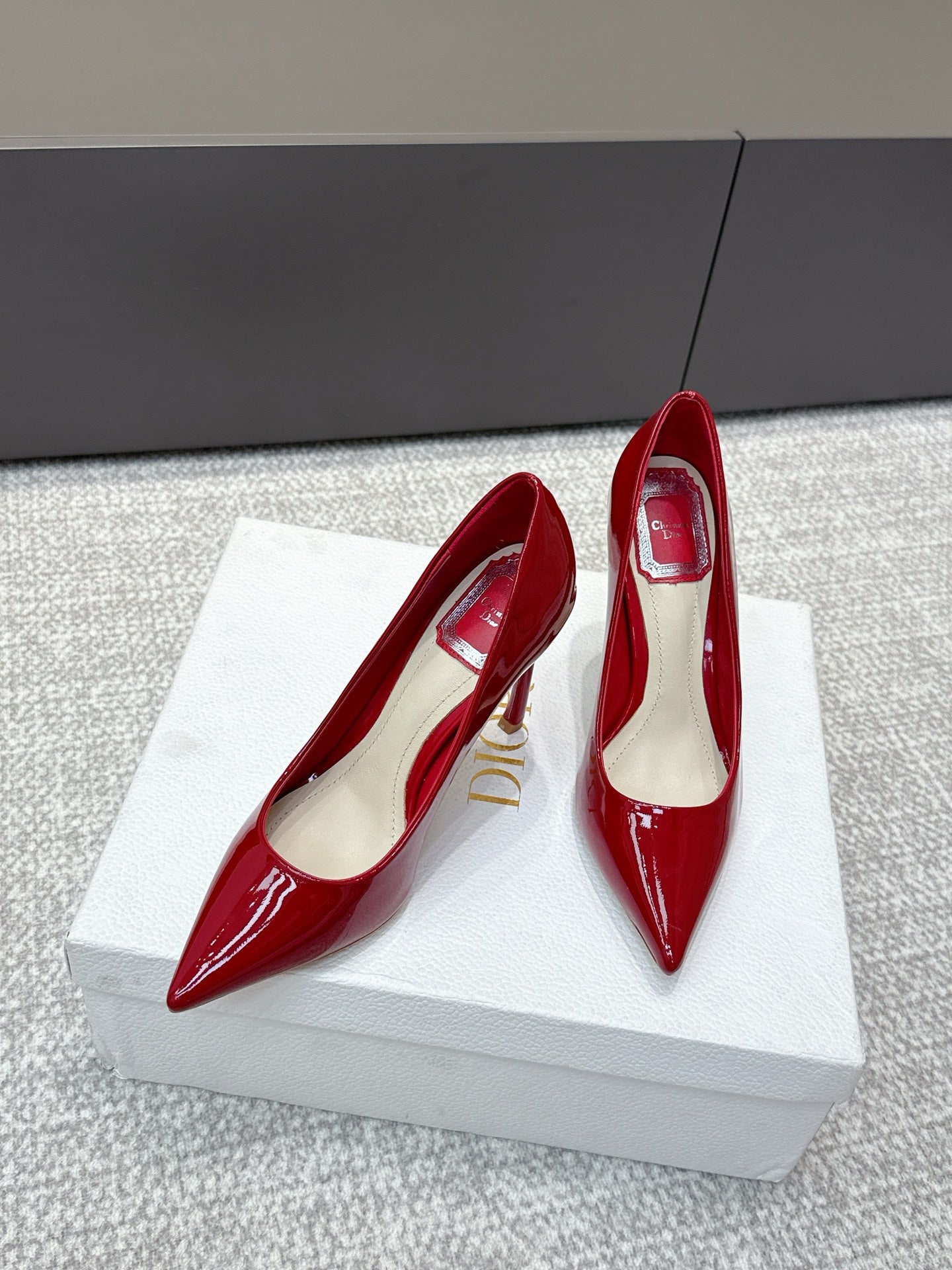CD 26s High Heels Pump 105 Red Patent Leather 661479