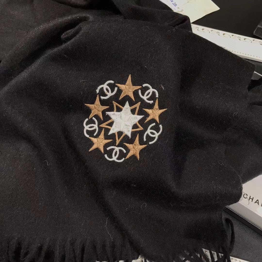 CC Scarf 200 CM In Black Cashmere 287466