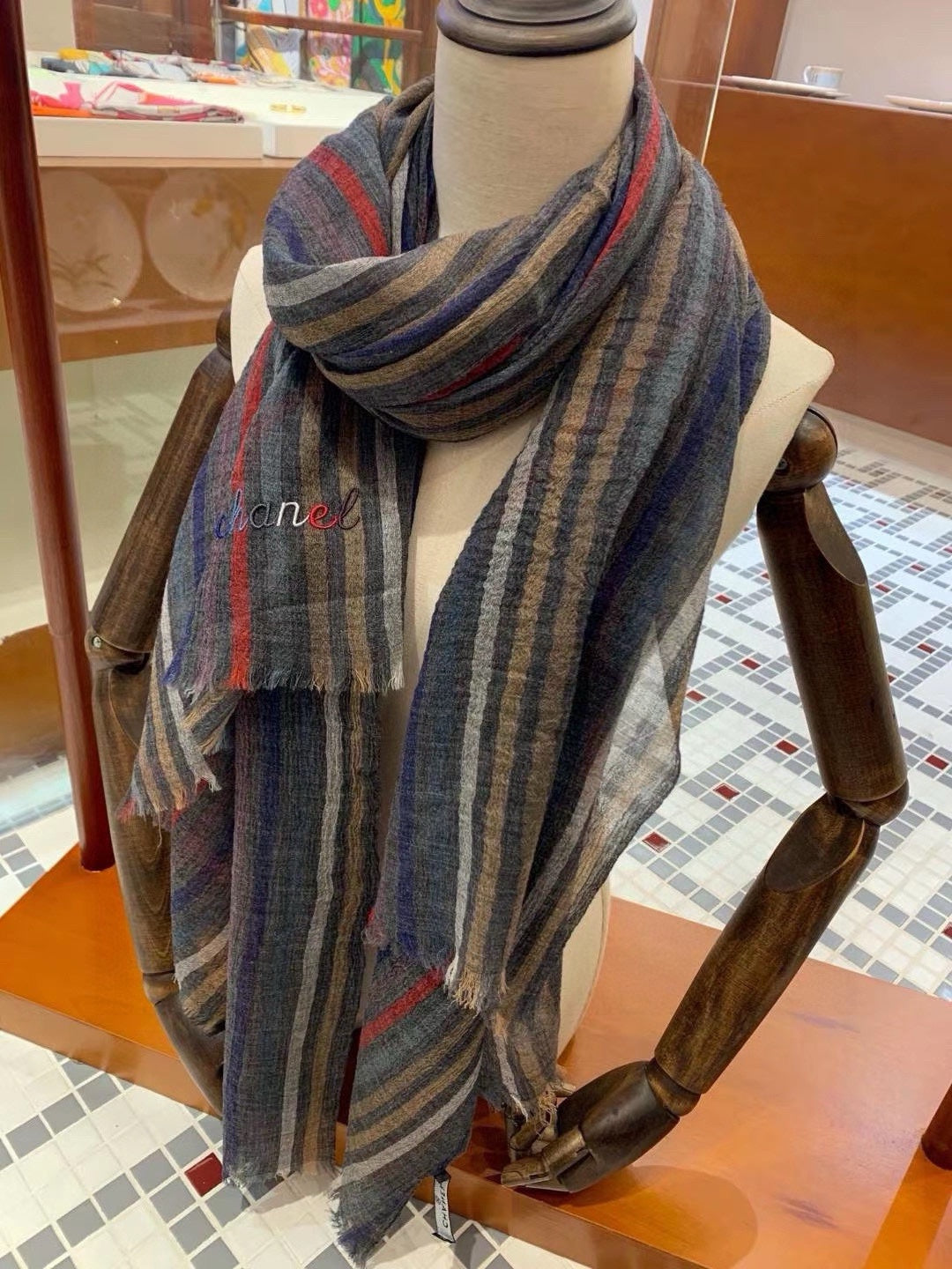 CC Scarf 200 CM In Colorful Muslin Fabric 332729