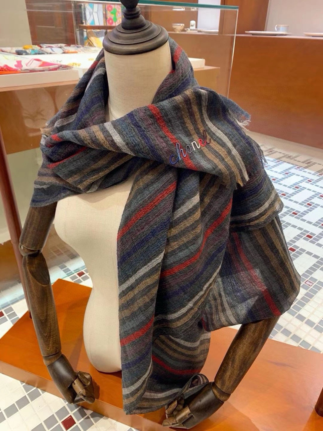 CC Scarf 200 CM In Colorful Muslin Fabric 332729