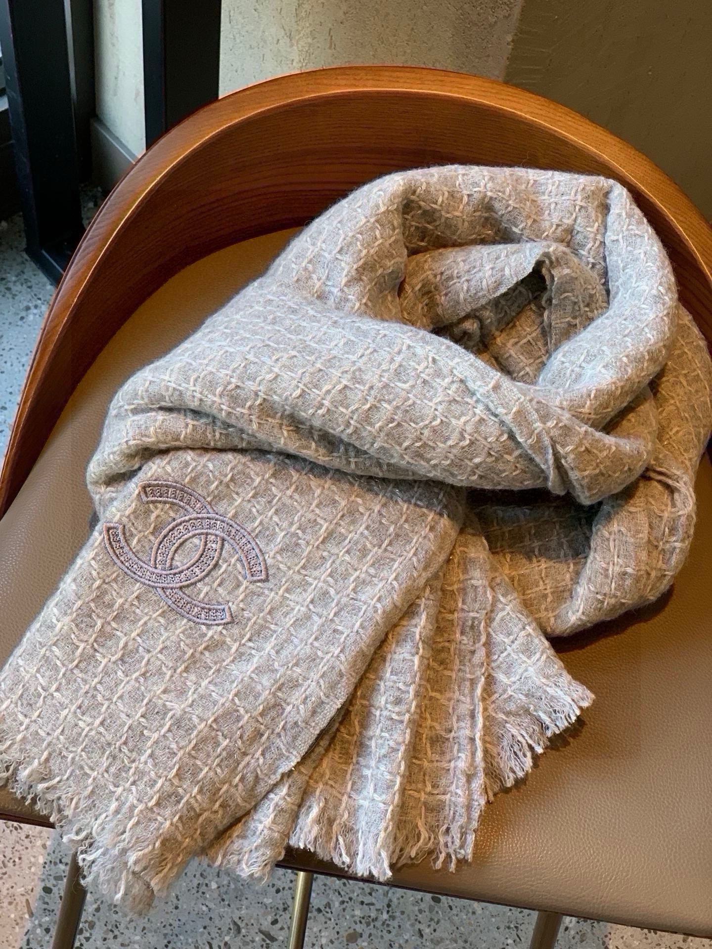 CC Scarf 200 CM In Grey Cashmere 373474