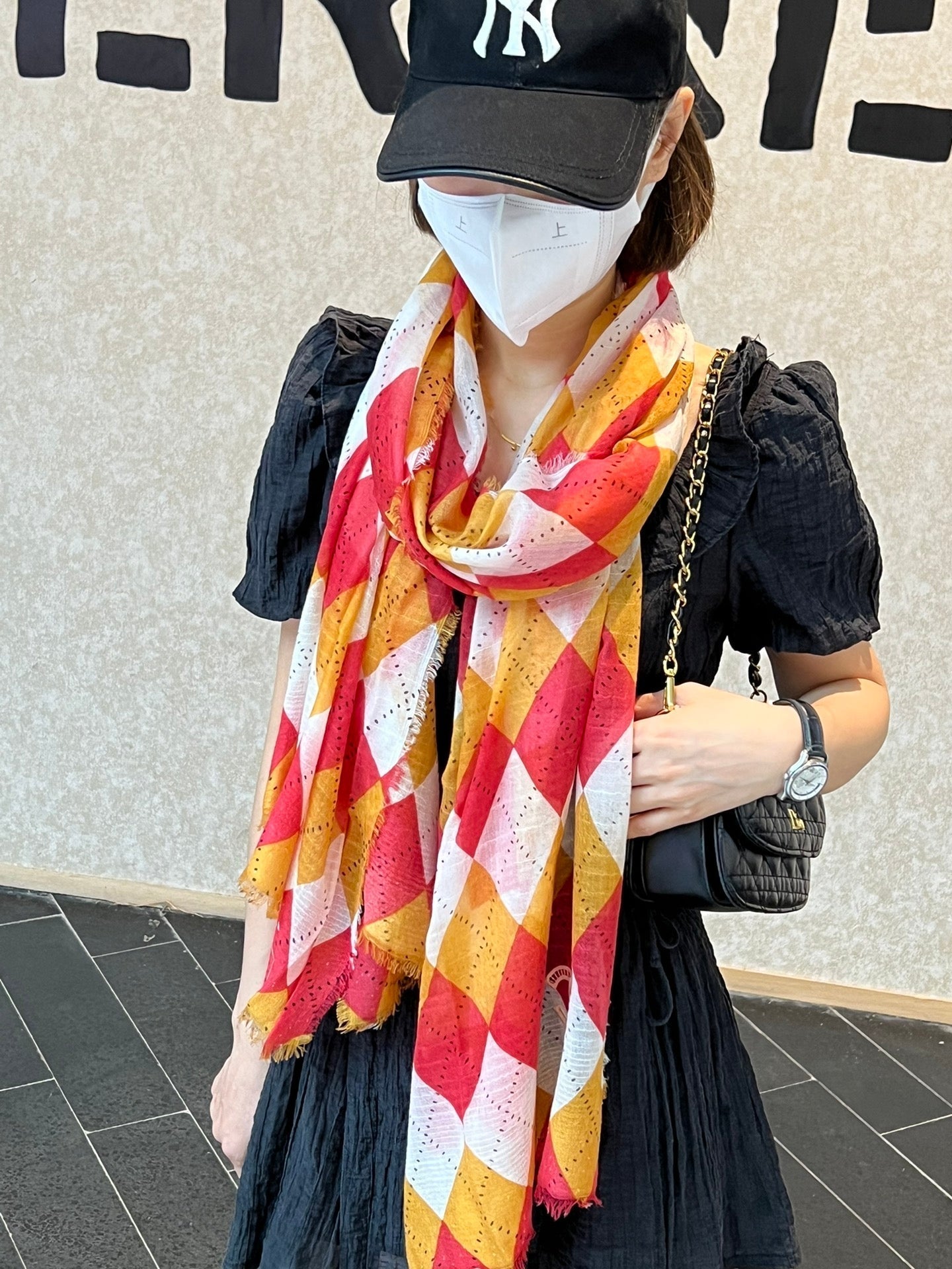 CC Scarf 200 CM In Colorful Linen Fabric 408758