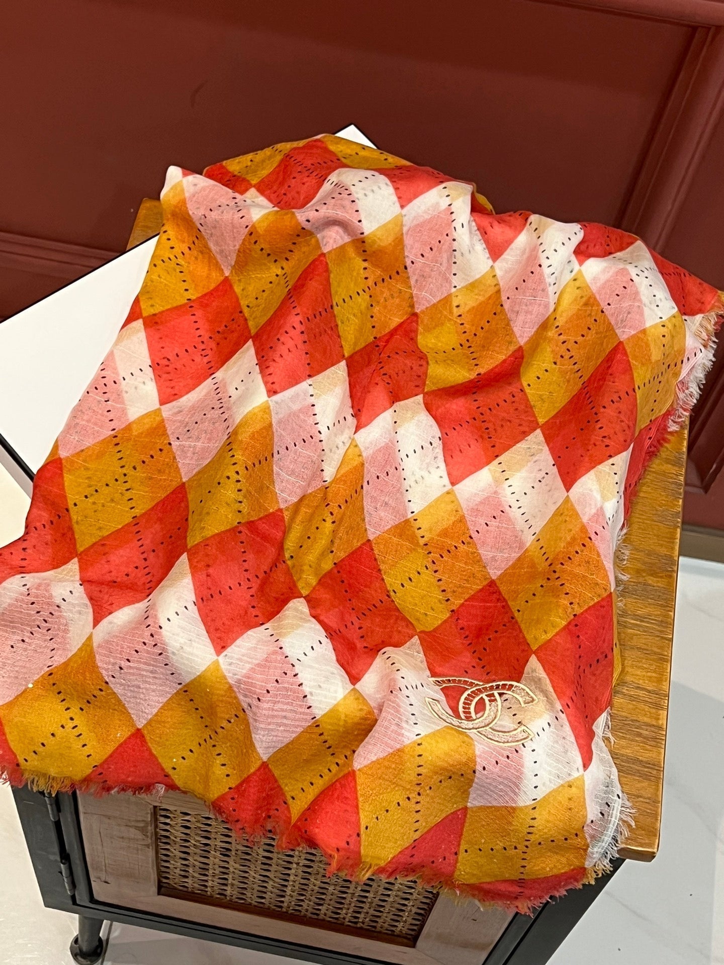 CC Scarf 200 CM In Colorful Linen Fabric 408758