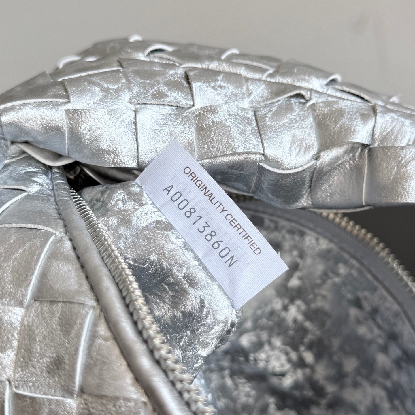 Bottega Veneta 2026 Jodie Bag 23cm Silver Lambskin 137034