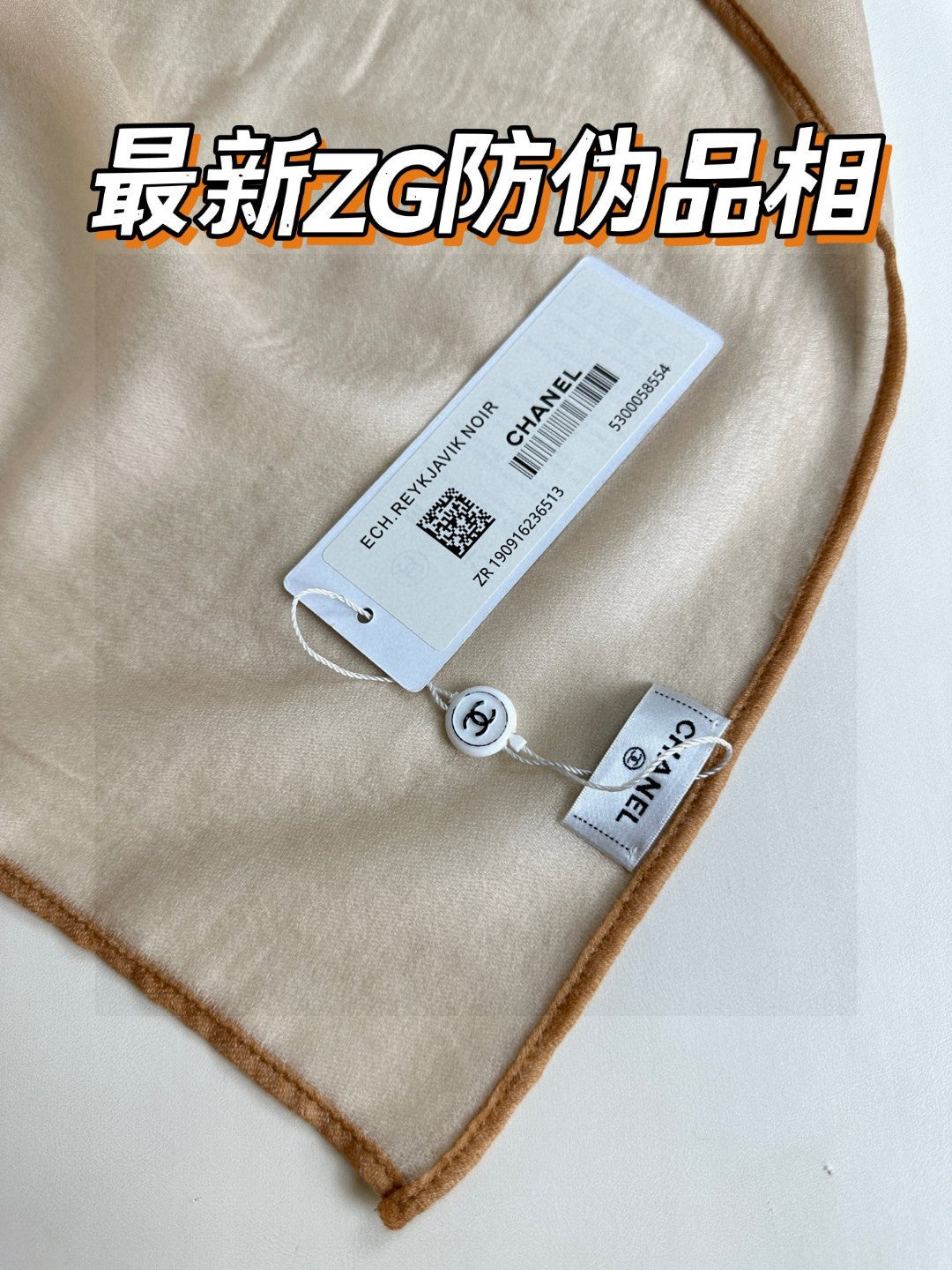 CC Scarf 200 CM In Beige Cashmere Silk 274163