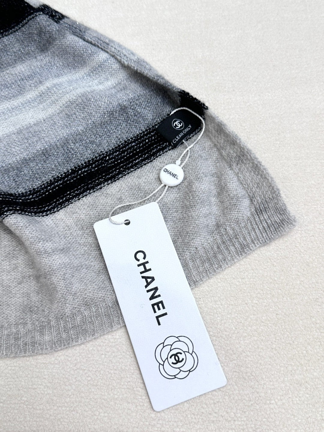 CC Scarf 210 CM In Grey Blue Cashmere 403864