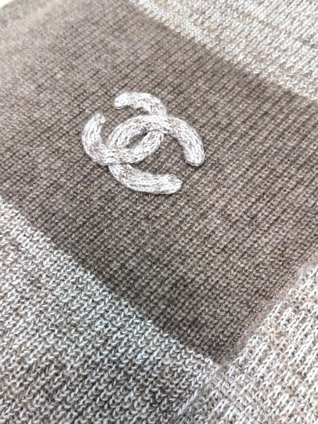 CC Scarf 180 CM In Light Grey Mix Brown Cashmere 415137