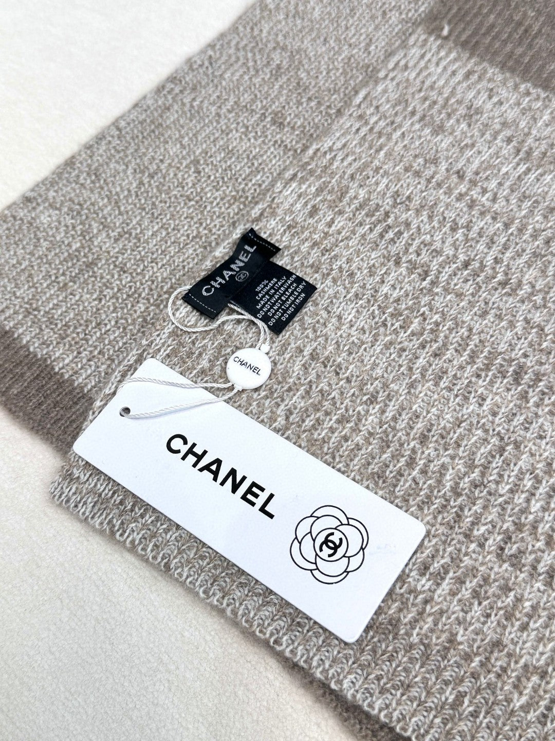 CC Scarf 180 CM In Light Grey Mix Brown Cashmere 415137