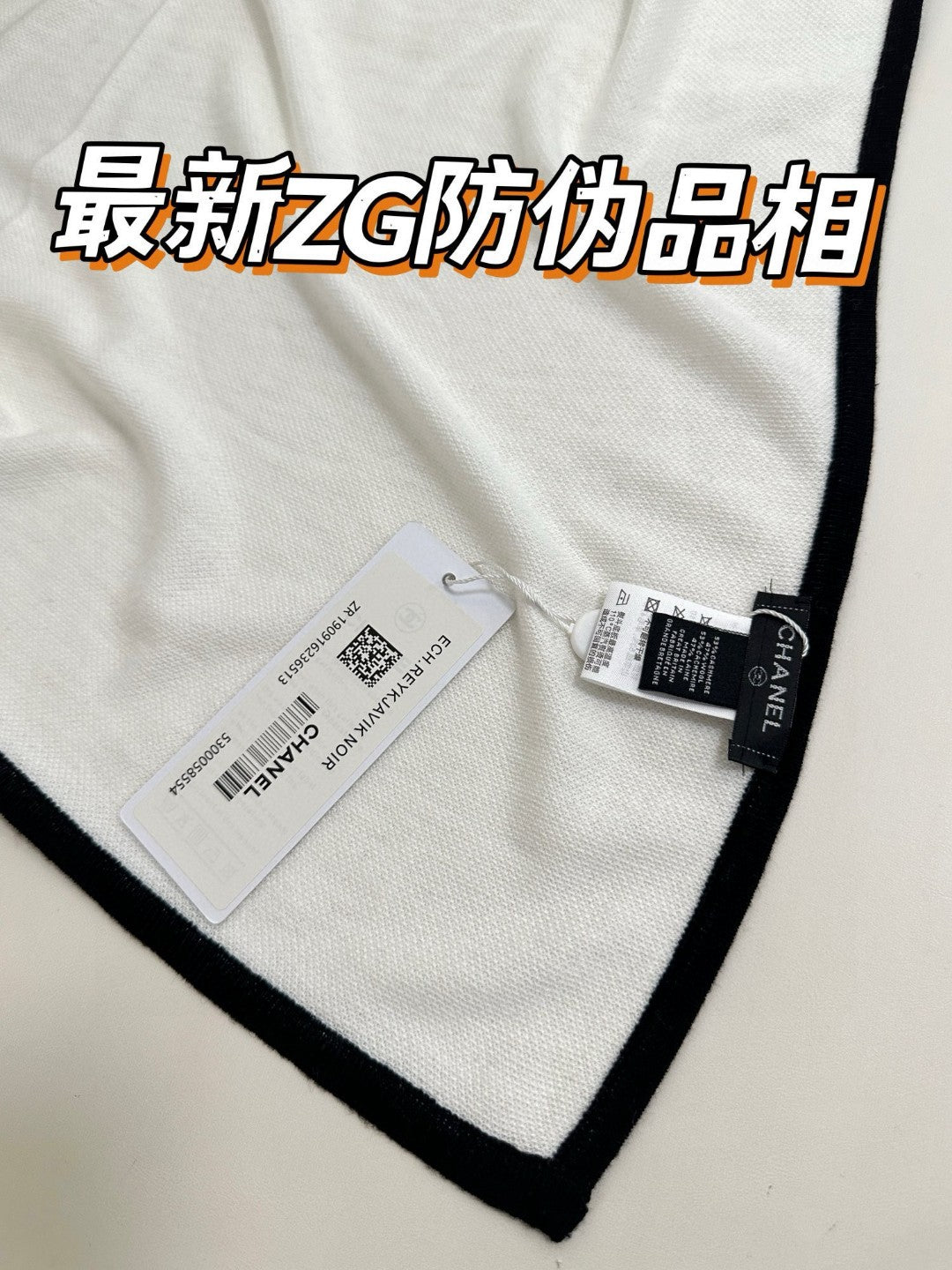 CC Scarf 200 CM In White Cashmere And Silk 419964
