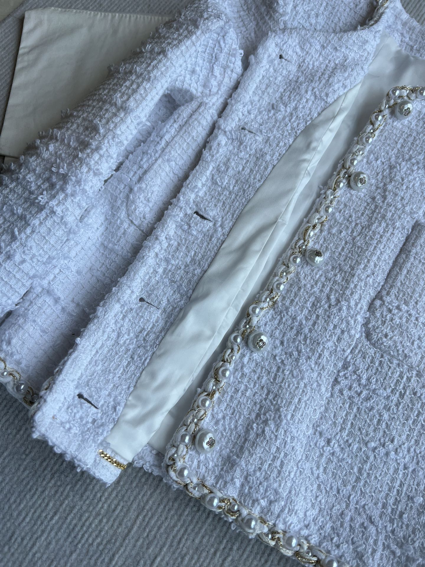 CC 25 Jacket In White Cotton 234889