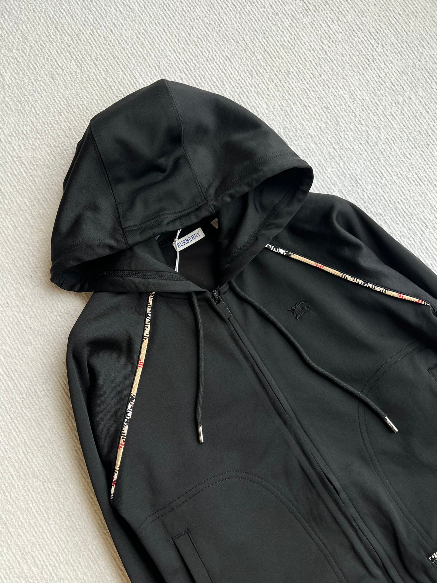 Bur 25 Hooded Suit Black Cottoon 300073
