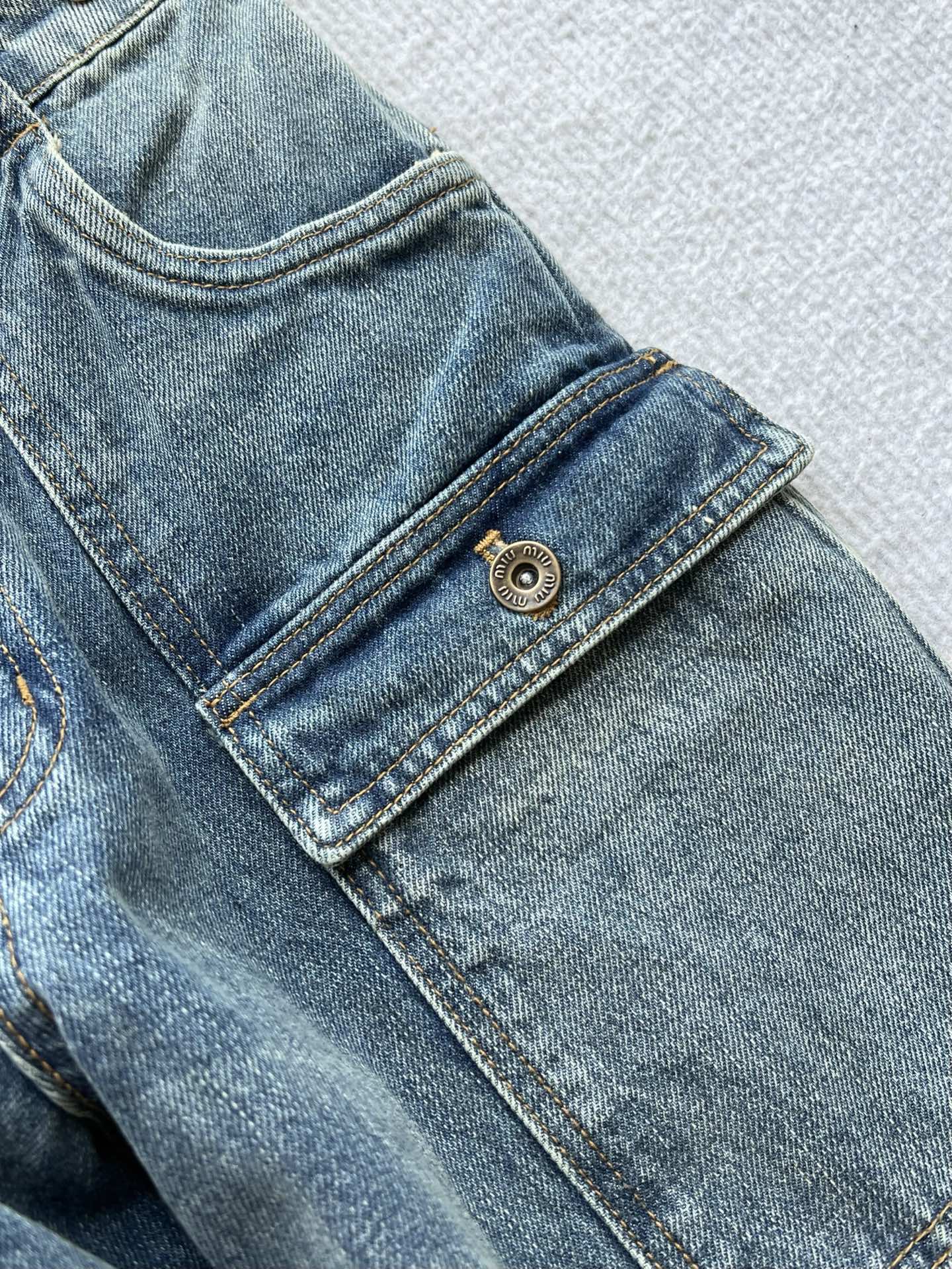 Miumiu 2026 Denim Jeans Blue Cotton 356328