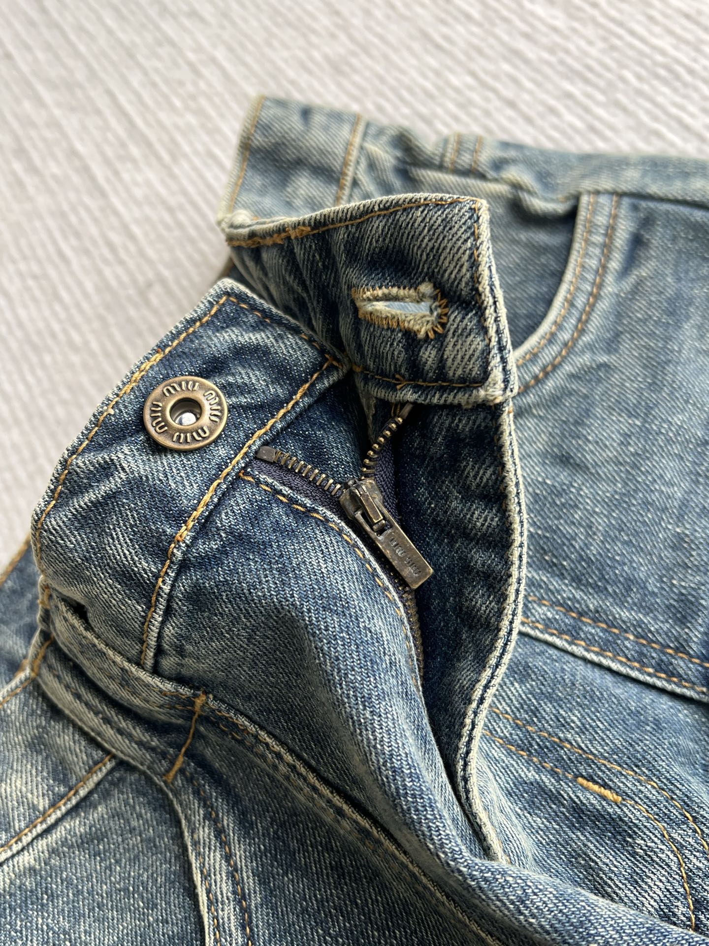 Miumiu 2026 Denim Short Blue Cotton 356321