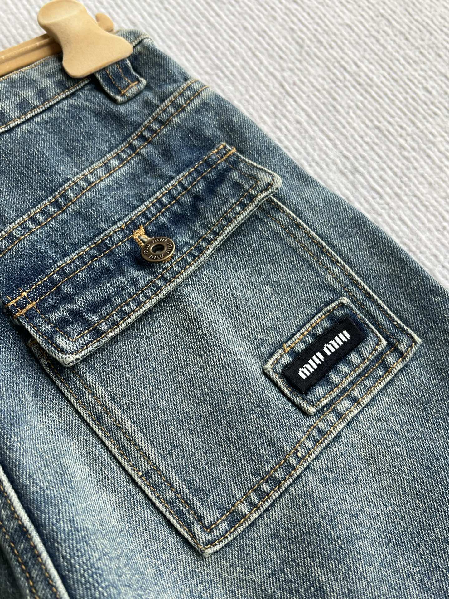 Miumiu 2026 Denim Short Blue Cotton 356321