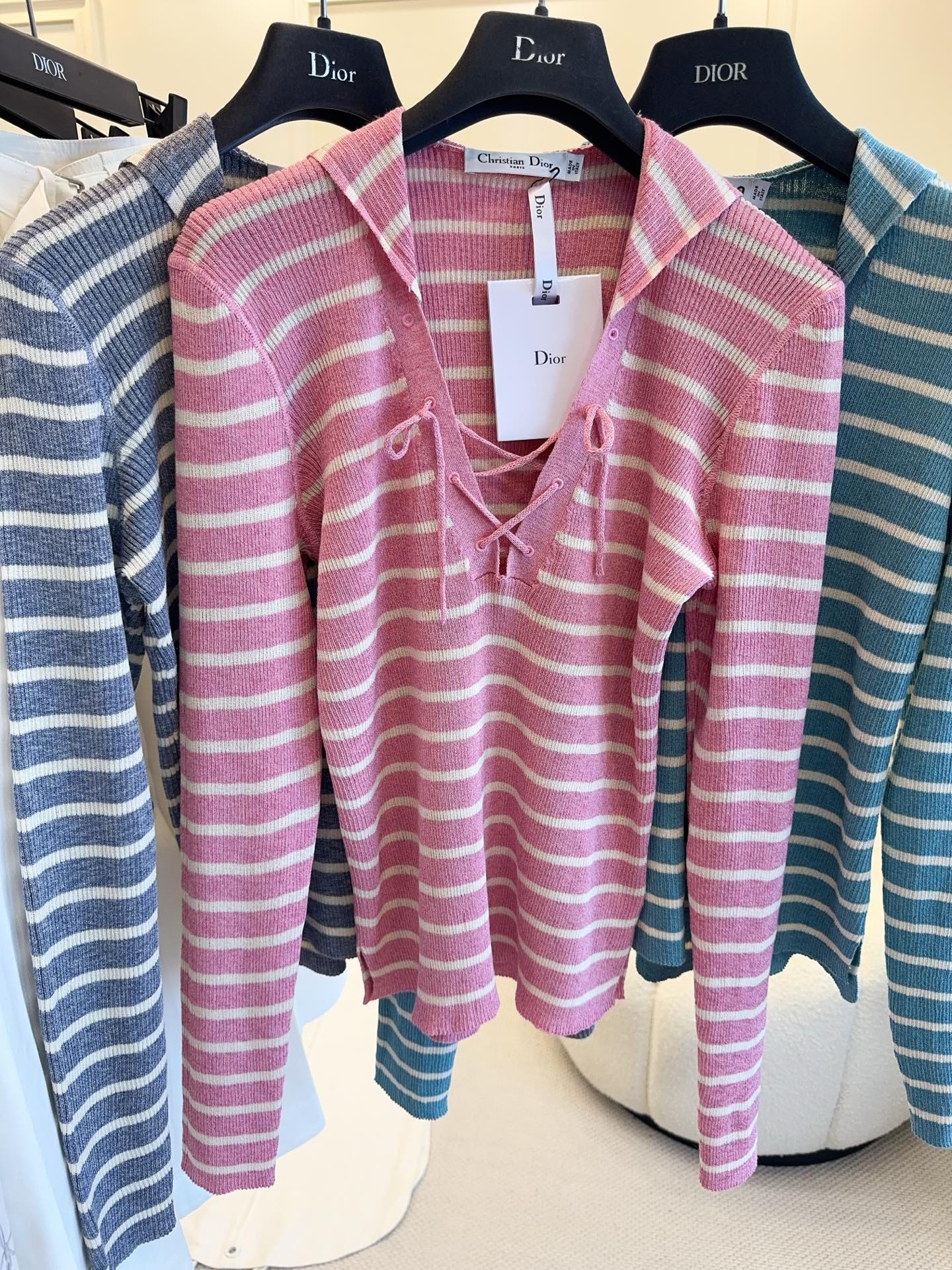 CD 25 Striped Long Sleeve Shirt Cotton