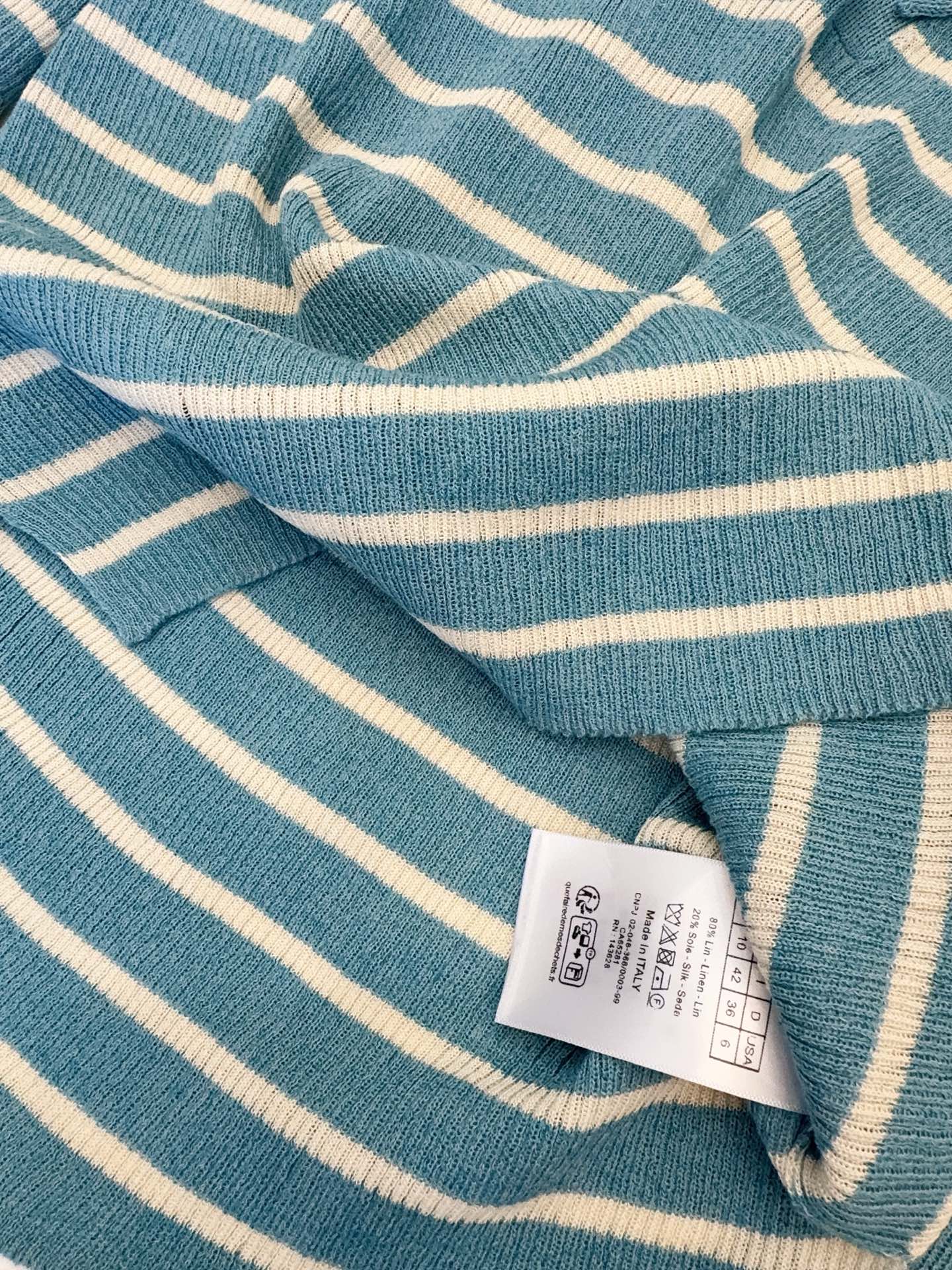 CD 25 Striped Long Sleeve Shirt Cotton